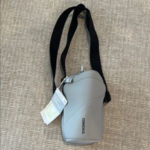 Corkcicle Gray Crossbody Water Bottle Sling Bag